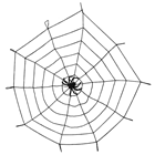 Stretchy Spiderweb with Spider 
