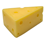 Realistic Artificial Cheese Wedge 