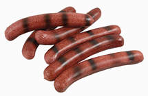 Plastic German Style Sausages - 16cm Pk.6