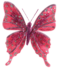 Decorative Butterfly on Clip - Pink 