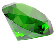 100mm Green Emerald Diamond Cut K9 Cry 