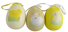 EASTER DESIGN DECORATIVE EGGS - PK3 