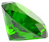 80mm Green Emerald Diamond Cut K9 Crys 