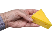 Realistic Artificial Cheese Wedge 
