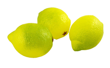 Plastic Lemons - 8cm Pk.3 