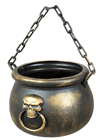 Burnished Witch''s Halloween Cauldron 