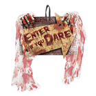 Scary Halloween 'Enter If You Dare' Sign