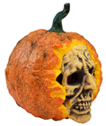 Halloween Skull Pumpkin with Light