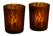 Trees Candle Holder - Pk.2 