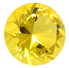 60mm Yellow Topaz Diamond Cut K9 Cryst 