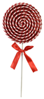 Red and White Swirl Lollipop 