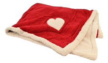 Soft Knitted Throw Blanket - Red 