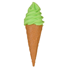 Lifelike Pistachio Ice-Cream Cone 
