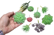 Small Fake Succulent Selection, Pk.9 
