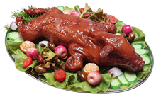 Suckling Pig with Garnish Platter