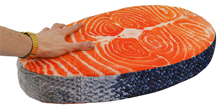 Large Plush Foam Salmon Slice 