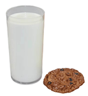 Fake ''Glass'' of Milk & Cooki 