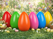 Giant Dark Yellow Egg - 30 x 20cm 