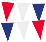 Red White and Blue Triangular Bunting 