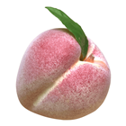 Artificial Peach with Leaf - Light 