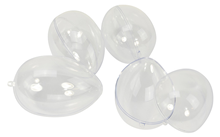 Transparent Hollow Egg - 14cm Pk.4 