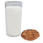 Fake ''Glass'' of Milk & Cooki 