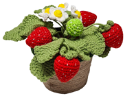 Crocheted Strawberry Plant 
