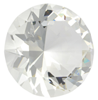 60mm Clear Diamond Cut K9 Crystal Glas 