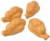 Mini Plastic Chicken Pk.4 