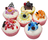 Party Cupcakes - Mixed Colours, Pk.6 