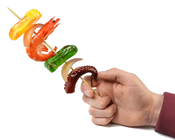 Prawn and Octopus Skewer Kebab 