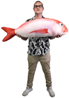 Giant Plush Red Herring Fish 