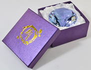 80mm Purple Amethyst Diamond Cut K9 Cr 