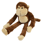 Dark Brown Plush Monkey 