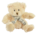 Cream Plush Bear - 19cm 