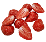 Fake Strawberry Halves - Pk.10 