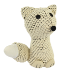 Fabric Fox Door Stop - Cream 