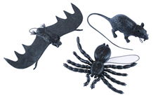 Set of 8 Spiders, Rats & Bats 