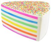 Giant Rainbow Cake Slice 