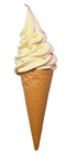 Lifelike Vanilla-Strawberry Ice-Cream Cone%2 
