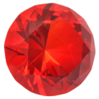 60mm Ruby Diamond Cut K9 Crystal Glass 