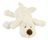 Cream Coloured Plush Dog 