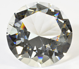 100mm Clear Diamond Cut K9 Crystal Gla 