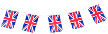 Polyester Union Jack Flack Bunting - 3 