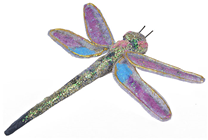 Purple Decorative Dragonfly - 15 x 15c 