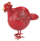 Alpine Rose Metal Hen 