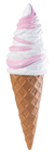 Huge White & Pink Swirl Ice Cream 