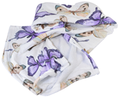 Butterfly Design Fleece Throw 