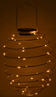 Solar LED Spiralled Wire Lantern 