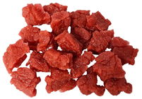 Raw Chopped Steak Pieces - Pk.20 